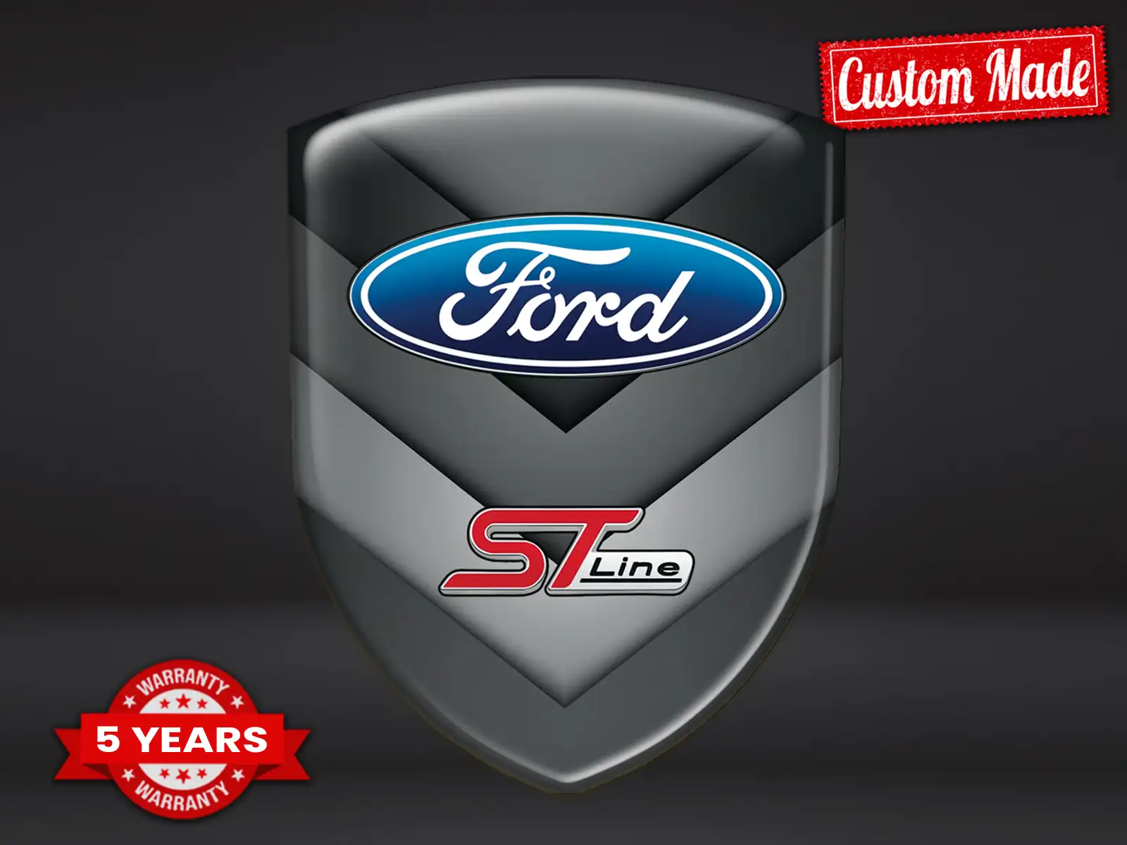 Ford Badges Automobile Design Max Stylé Pro Résistant